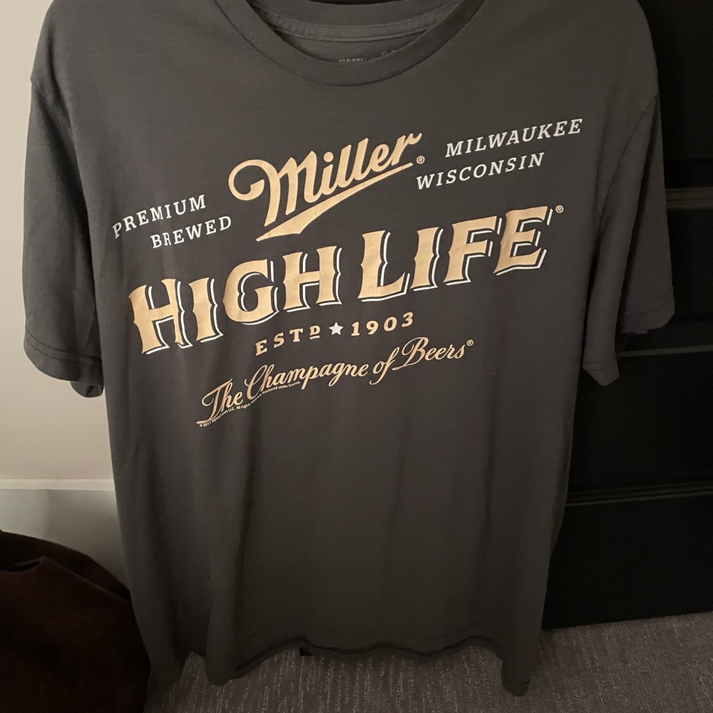 Miller High Life Dark Gray Graphic Tee